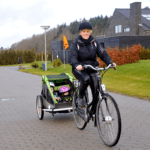 transport Tanja Lionett på elcykel